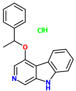 MC007672 4-(1-Phenylethoxy)-ß-carboline hydrochloride (image for) MC007672 4-(1-Phenylethoxy)-ß-carboline hydrochloride